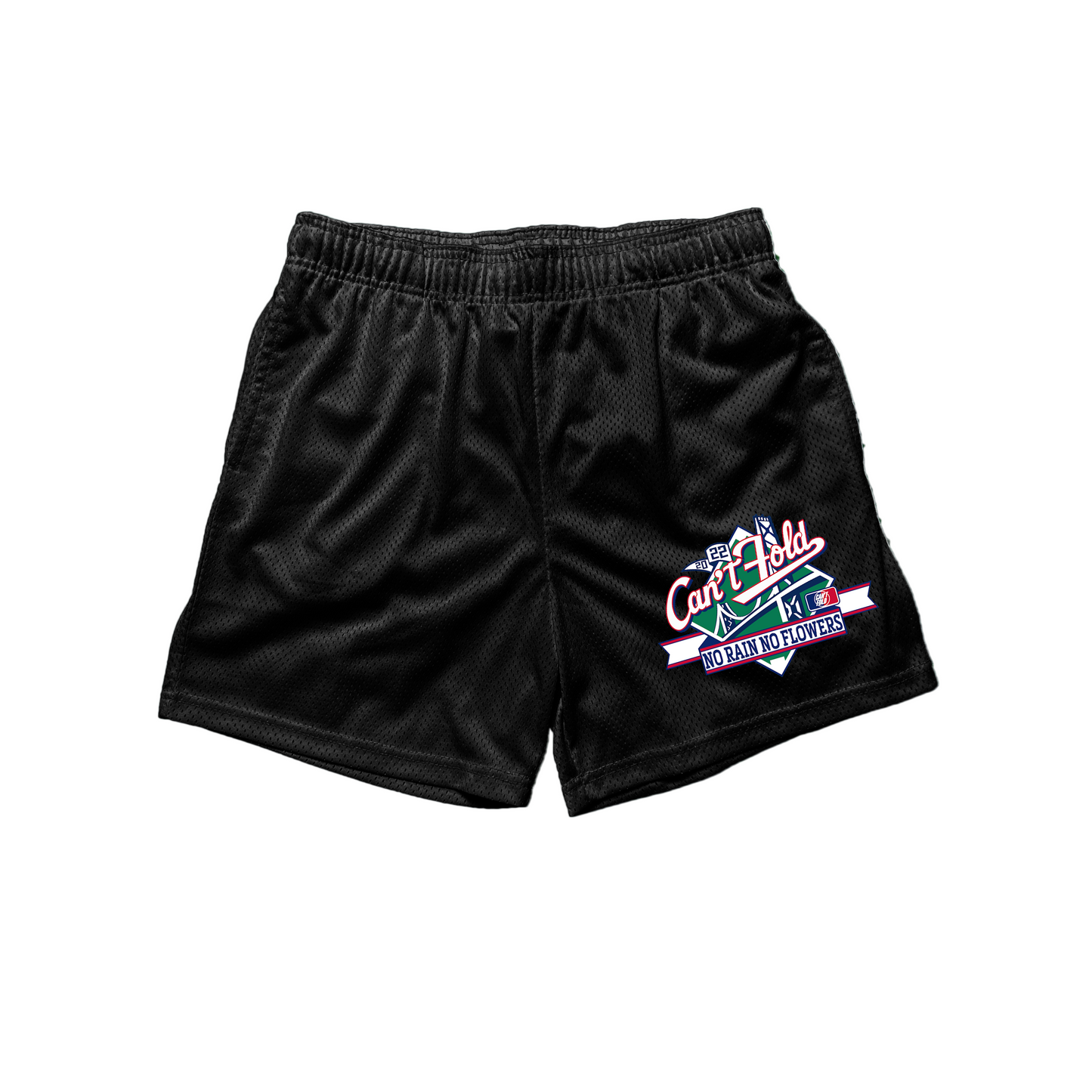 "Classic Can't Fold Mesh Shorts" (BLACK)