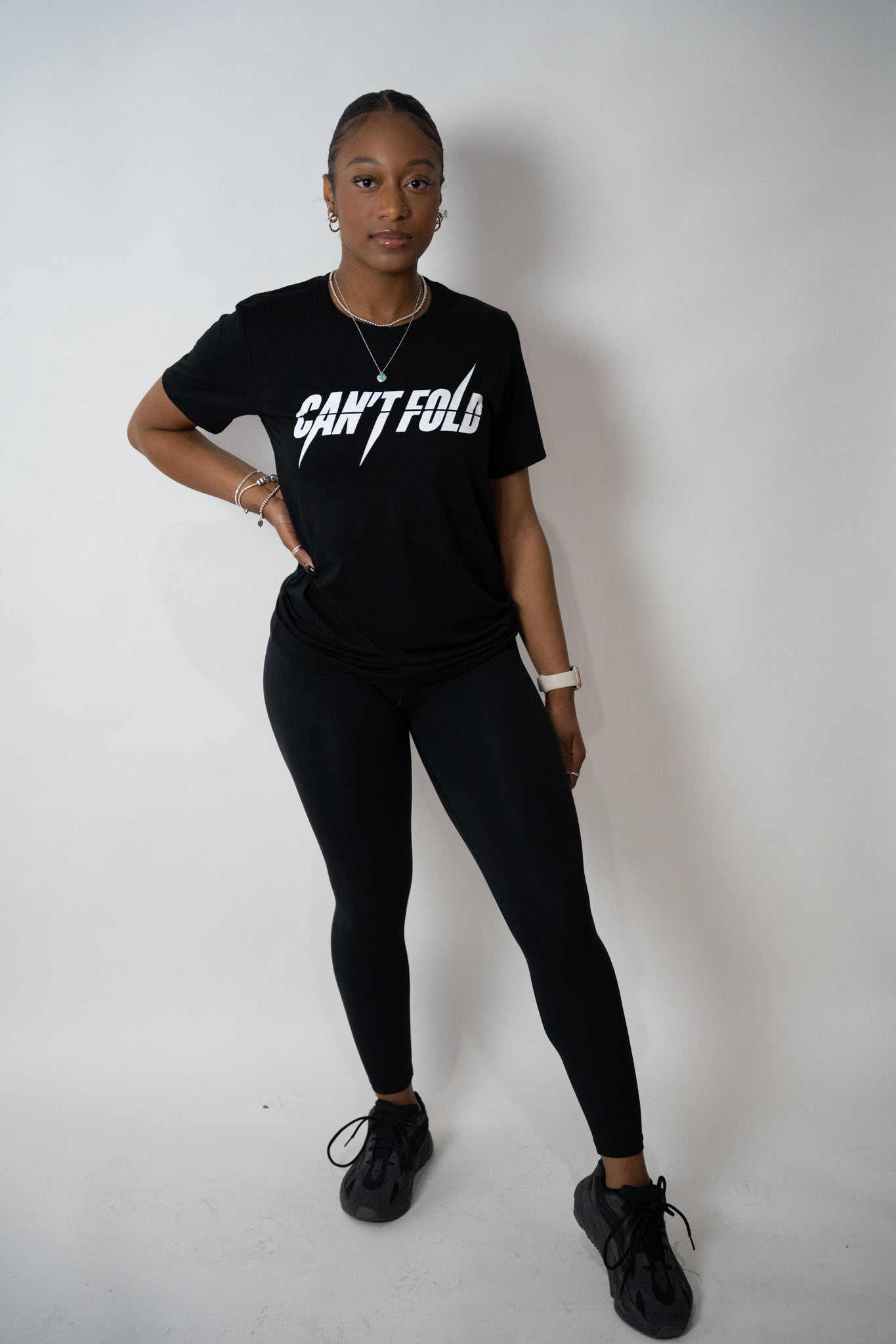 "Spiked" TEE (BLACK)