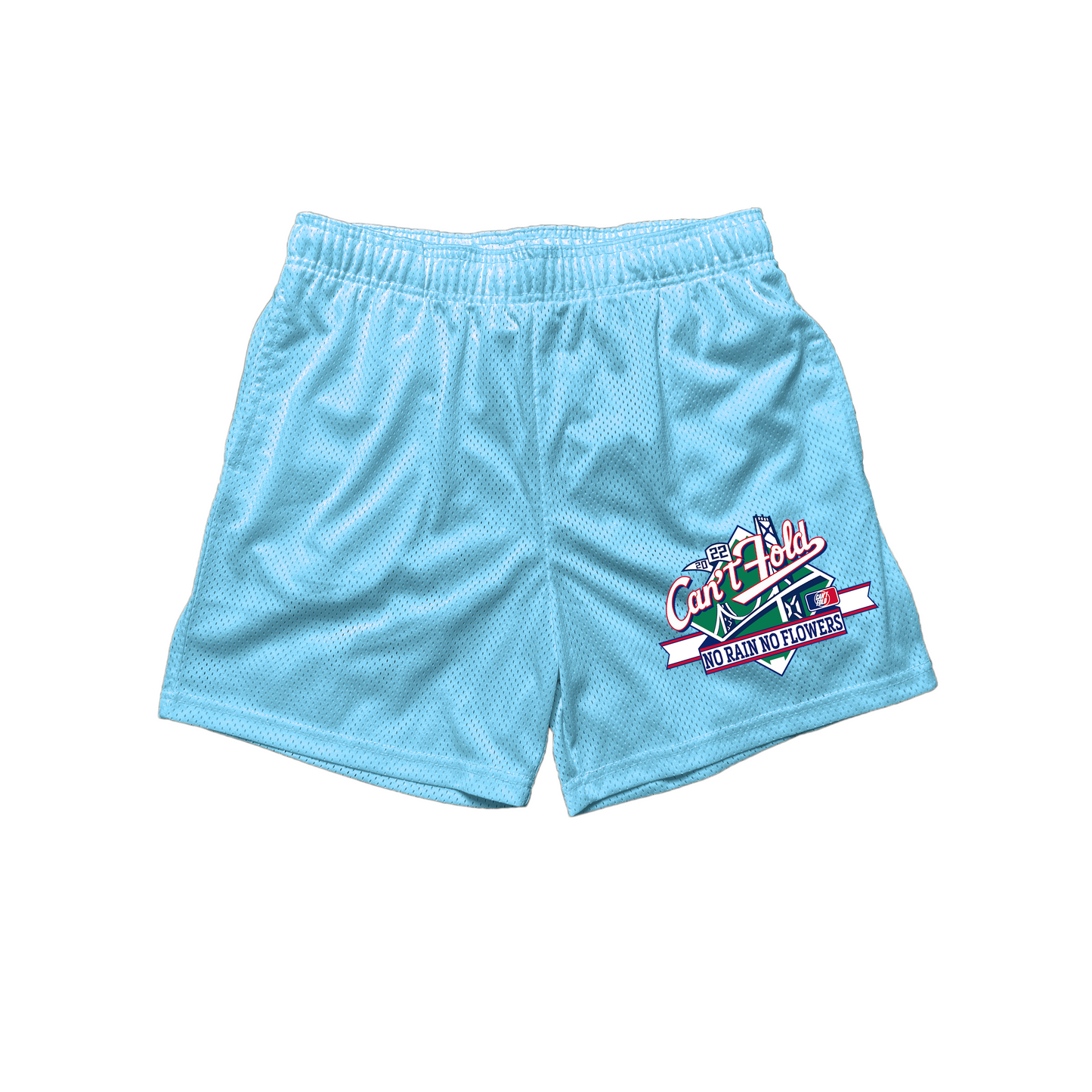 "Classic Can't Fold Mesh Shorts" (BABY BLUE)