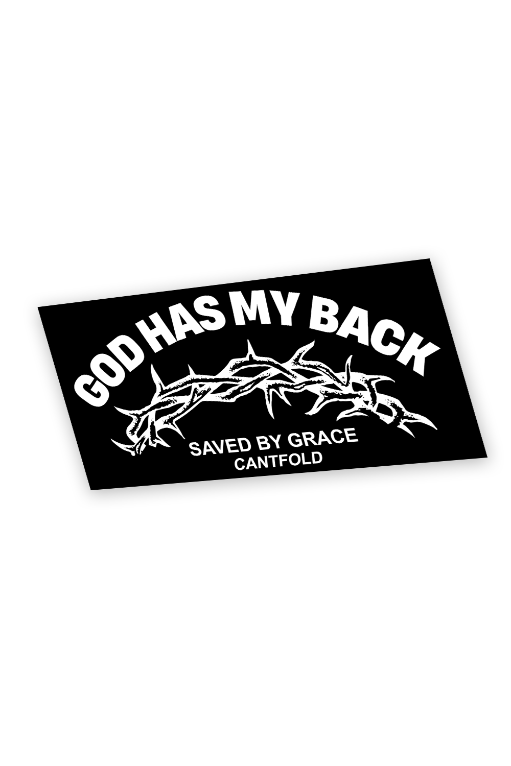God Has My Back Bumper Sticker