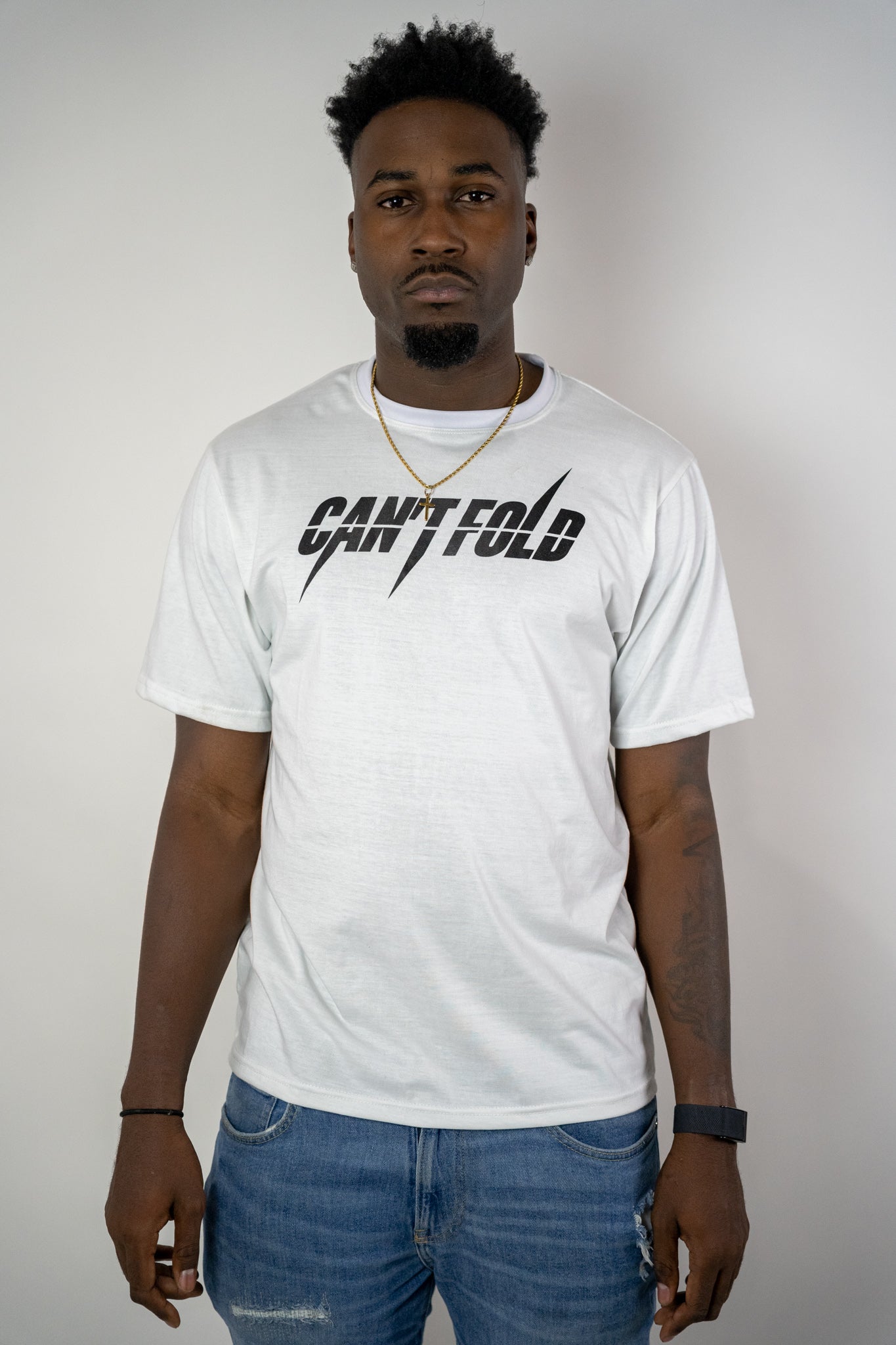 "Spiked" TEE (WHITE)